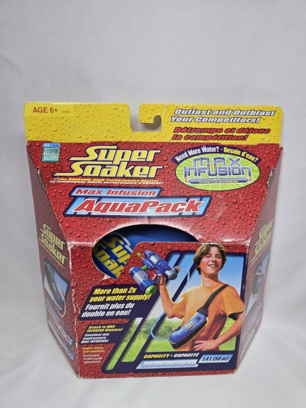 SUPER SOAKER - MAX INFUSION AQUA PACK 50 oz By HASBRO - Vintage (2005) NEW